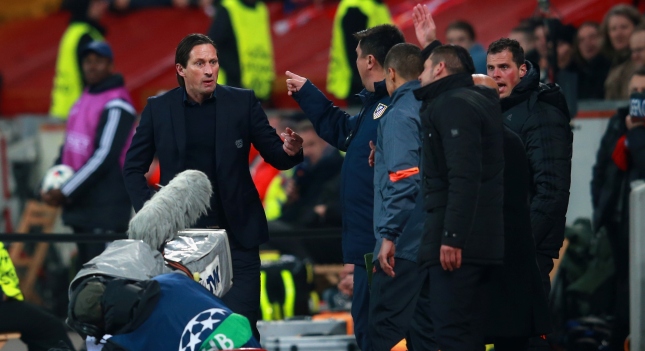 during the UEFA Champions League round of 16 match between Bayer 04 Leverkusen and Club Atletico de Madrid at BayArena on February 25, 2015 in Leverkusen, Germany.