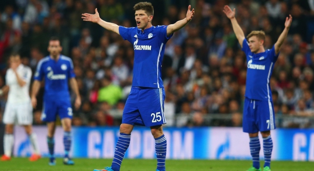 during the UEFA Champions League Round of 16 second leg match between Real Madrid CF and FC Schalke 04 at Estadio Bernabeu on March 10, 2015 in Madrid, Spain.
