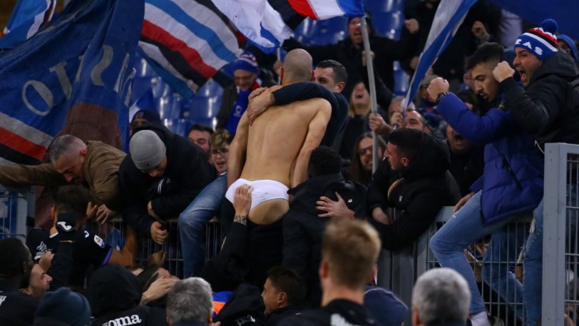 Ισοφάρισε τη Λάτσιο στο 99' και... τον ξεγύμνωσαν! (pic & vid)
