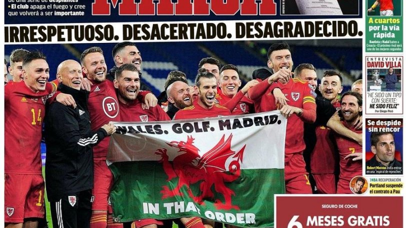 Μπέιλ: Κράξιμο από τη Marca για το πανό και τα γέλια! (pic)