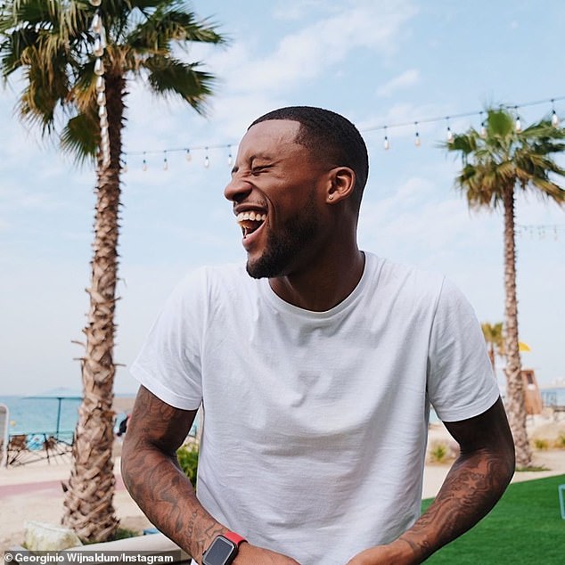 Liverpool's Georginio Wijnaldum shared this snap of him on holiday on his Instagram page
