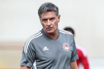 Ο Μίτσελ στην πρώτη του προπόνηση μετά την επιστροφή του στον Ολυμπιακό