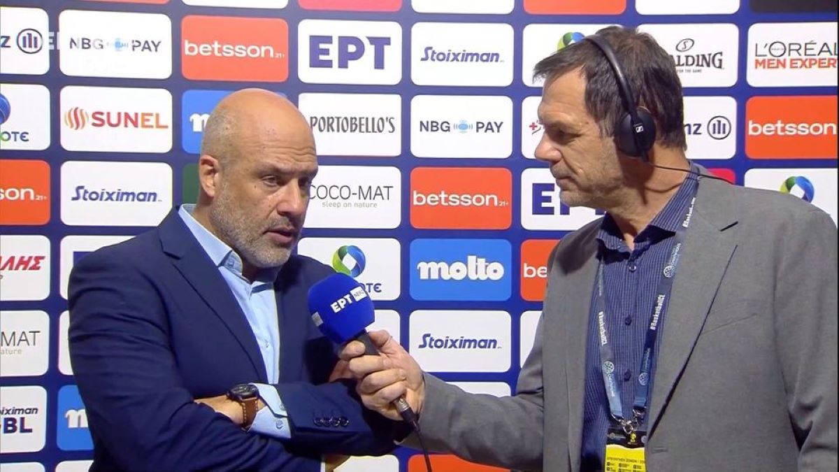 Λυκογιάννης στην ΕΡΤ: «Συγχαρητήρια στους παίκτες μου, έκαναν πολύ μεγάλη προσπάθεια» (video)