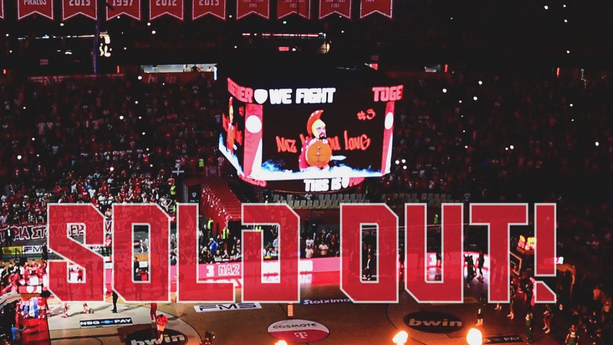 Sold-out του Game 4 ανακοίνωσε ο Ολυμπιακός