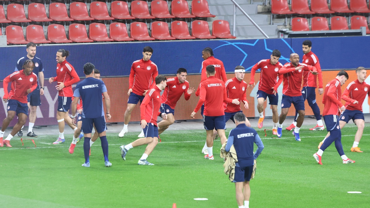 Το ertsports στην προπόνηση του Ολυμπιακού (vids)